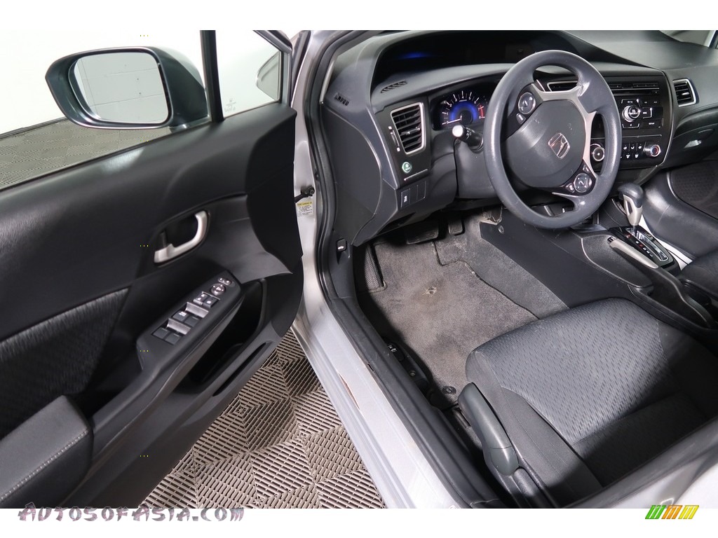 2015 Civic LX Sedan - Alabaster Silver Metallic / Gray photo #34