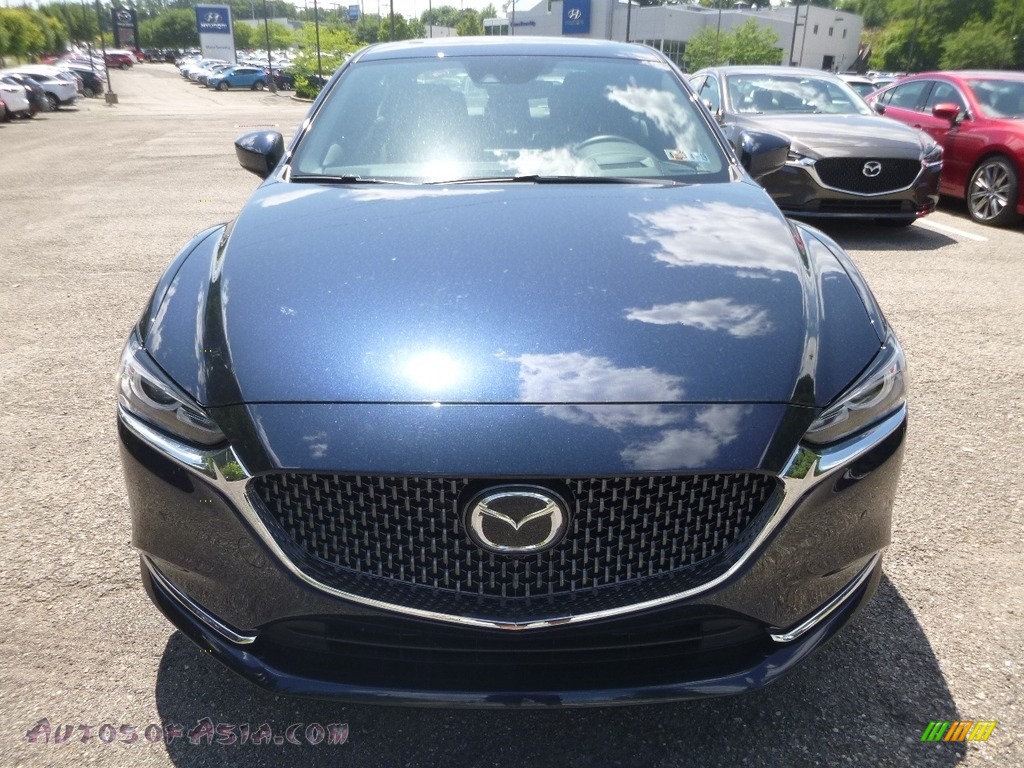 2018 Mazda6 Signature - Deep Crystal Blue Mica / Black photo #4