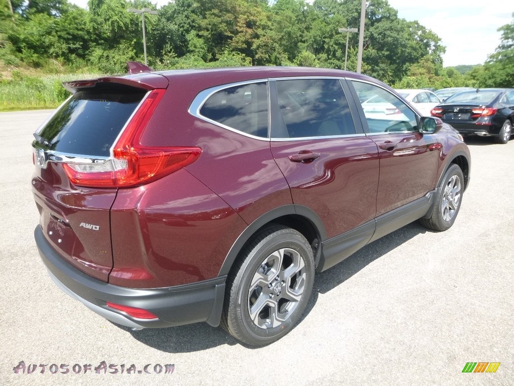 2018 CR-V EX AWD - Basque Red Pearl II / Gray photo #4