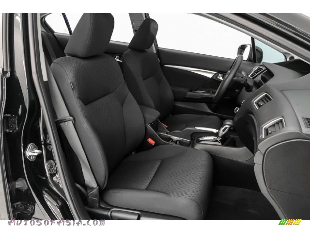 2014 Civic EX Sedan - Crystal Black Pearl / Black photo #6