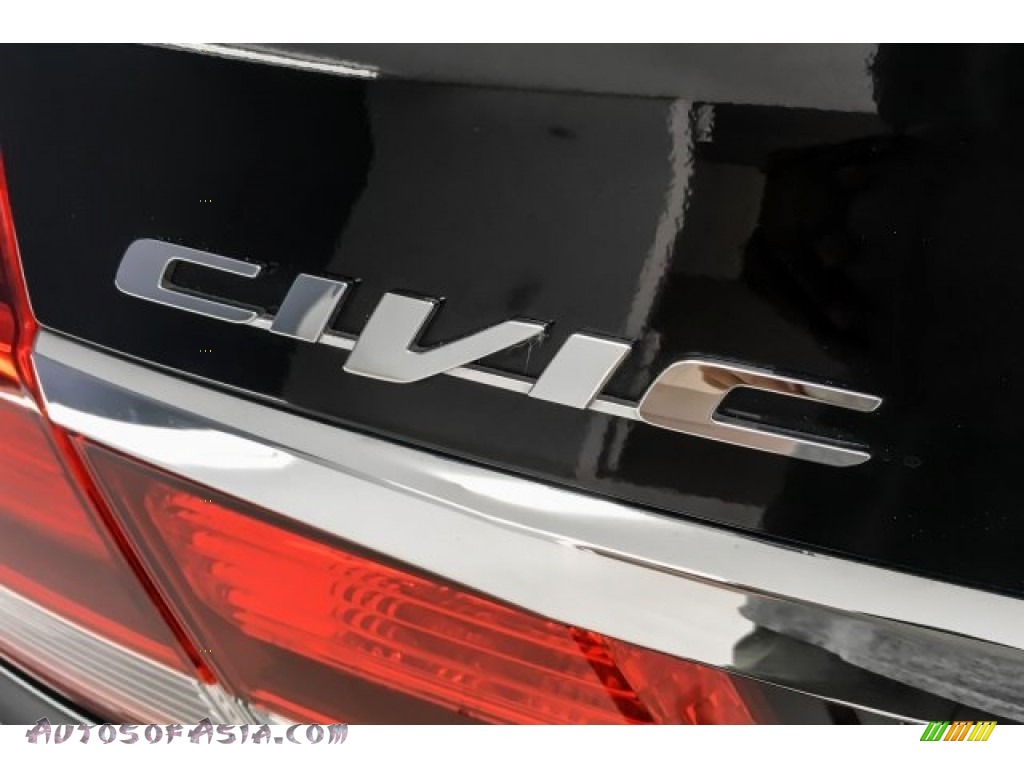 2014 Civic EX Sedan - Crystal Black Pearl / Black photo #7