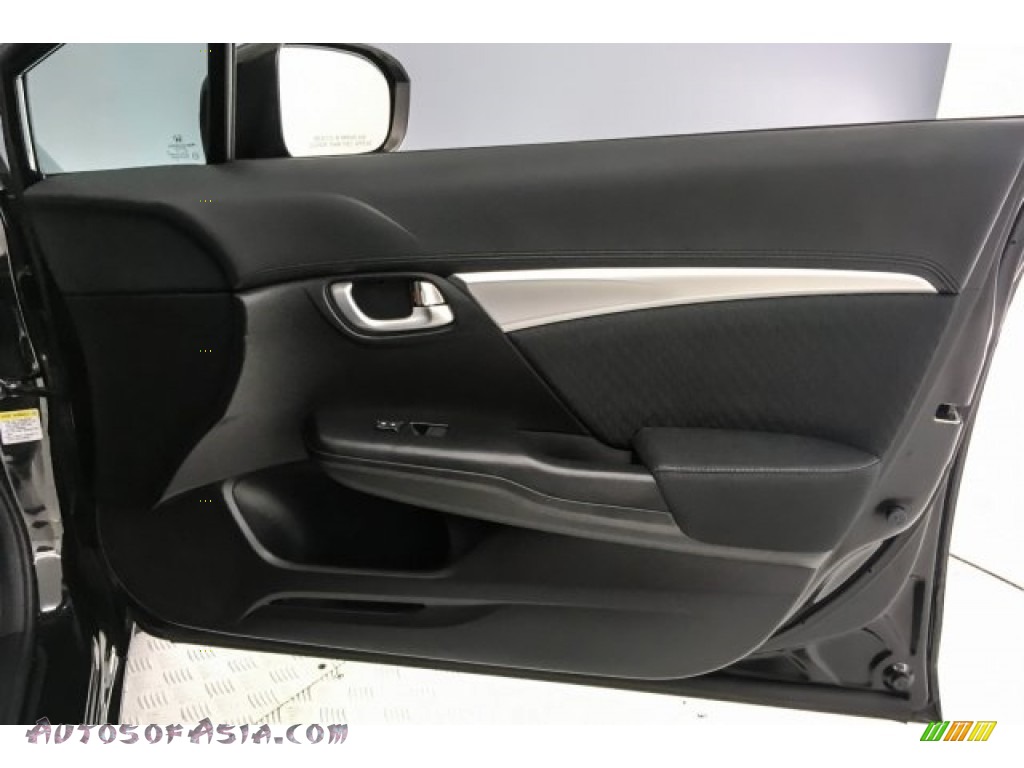 2014 Civic EX Sedan - Crystal Black Pearl / Black photo #27