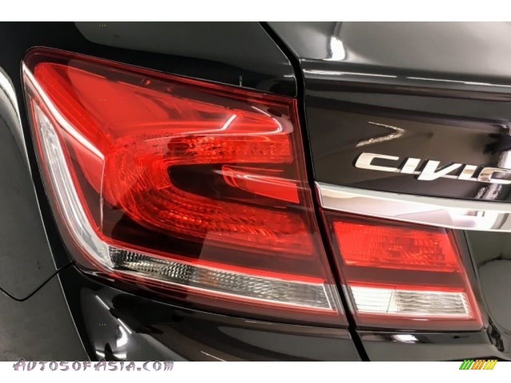 2014 Civic EX Sedan - Crystal Black Pearl / Black photo #31