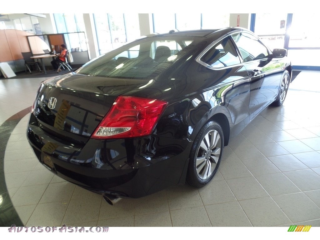 2012 Accord EX-L Coupe - Crystal Black Pearl / Black photo #4