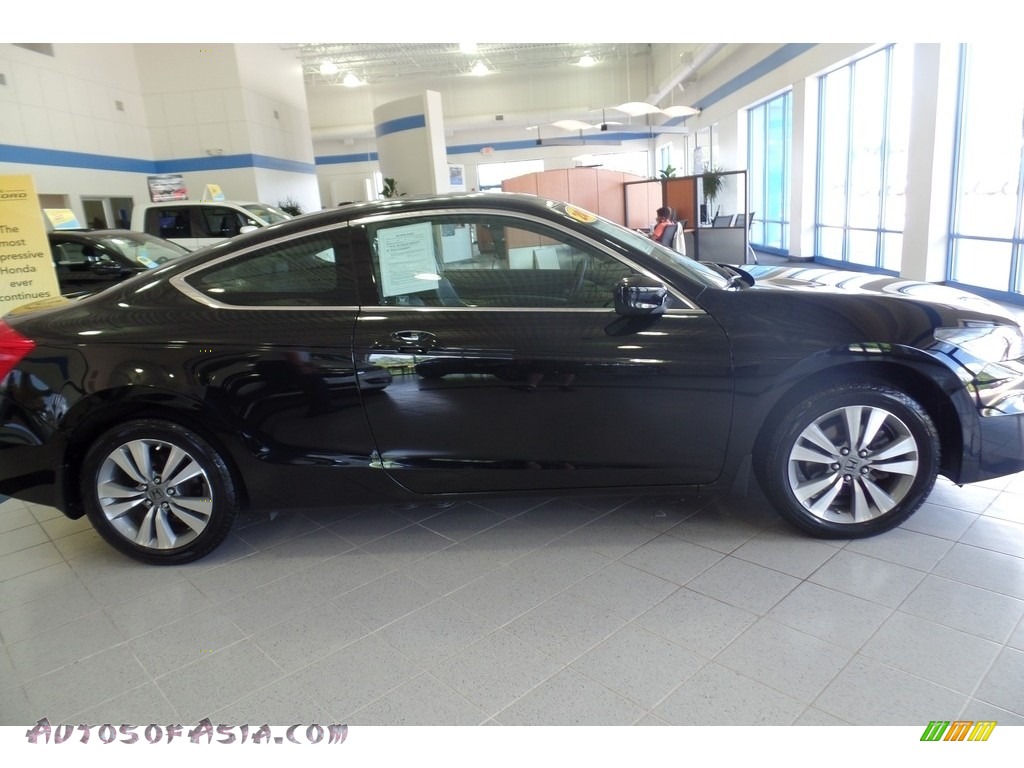 2012 Accord EX-L Coupe - Crystal Black Pearl / Black photo #5