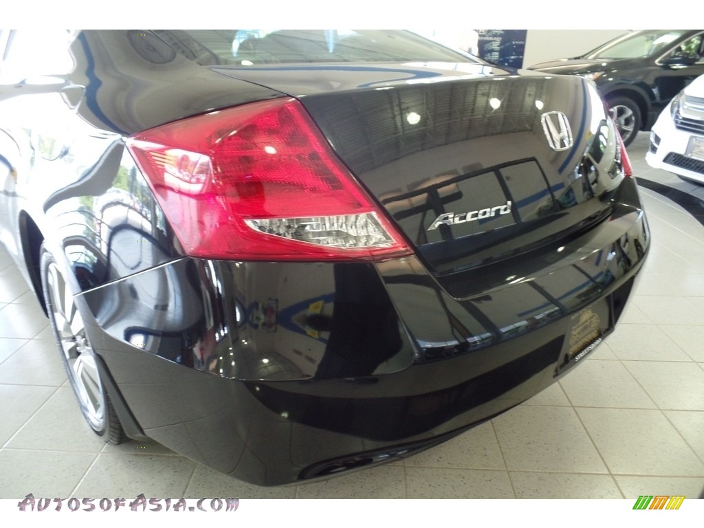 2012 Accord EX-L Coupe - Crystal Black Pearl / Black photo #9