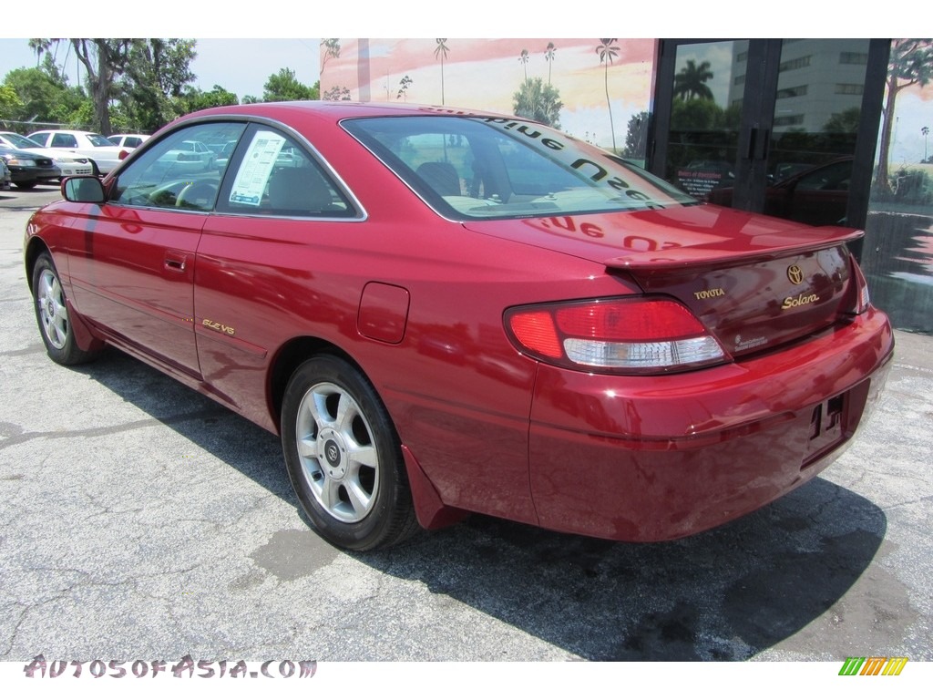 1999 Solara SLE V6 Coupe - Red Flame Metallic / Charcoal photo #6