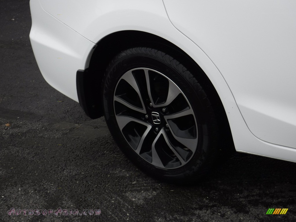 2015 Civic EX Sedan - Taffeta White / Beige photo #3