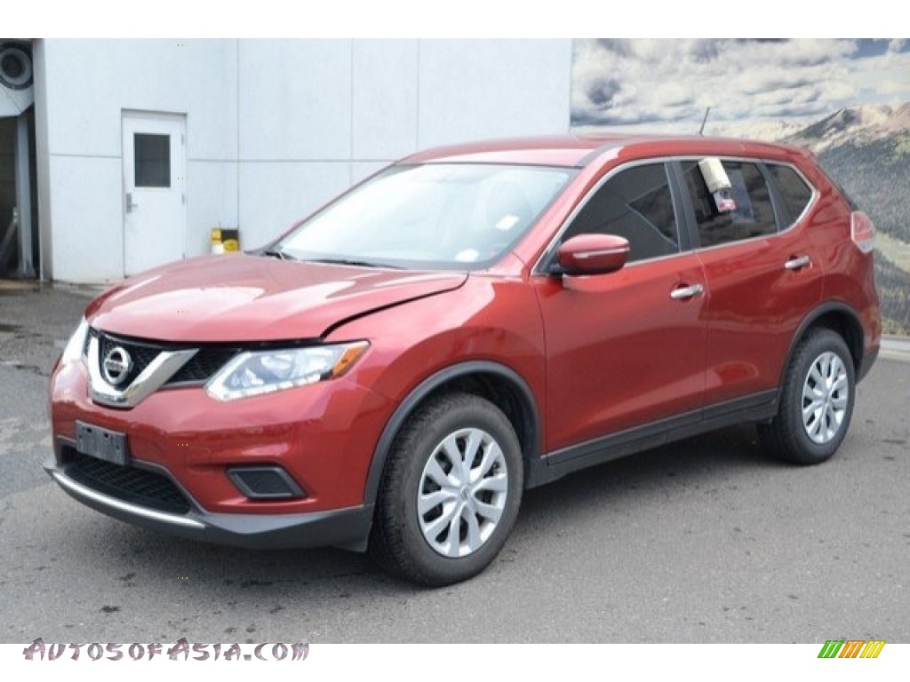2015 Rogue S AWD - Cayenne Red / Charcoal photo #2