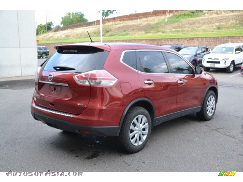 2015 Rogue S AWD - Cayenne Red / Charcoal photo #6
