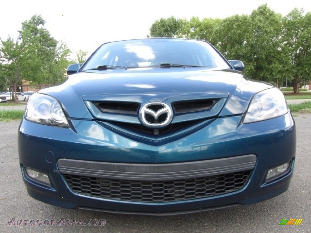 2008 MAZDA3 s Sport Hatchback - Aurora Blue Mica / Gray photo #4