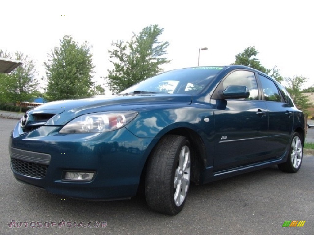 2008 MAZDA3 s Sport Hatchback - Aurora Blue Mica / Gray photo #6