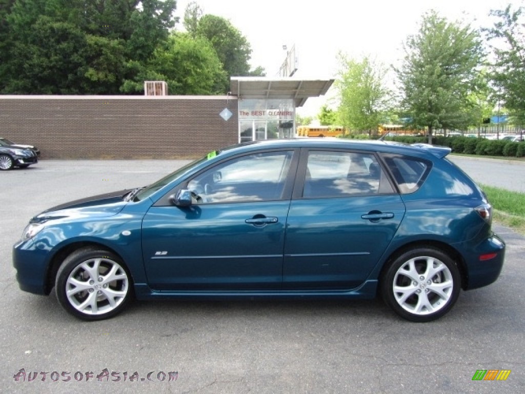 2008 MAZDA3 s Sport Hatchback - Aurora Blue Mica / Gray photo #7