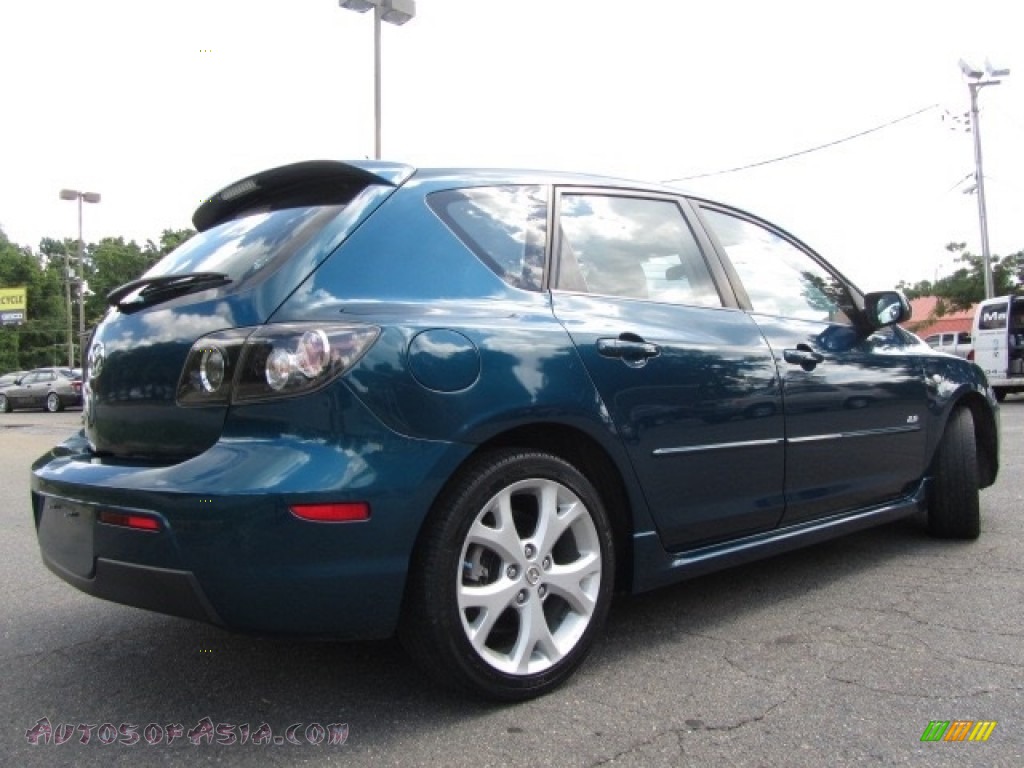 2008 MAZDA3 s Sport Hatchback - Aurora Blue Mica / Gray photo #10