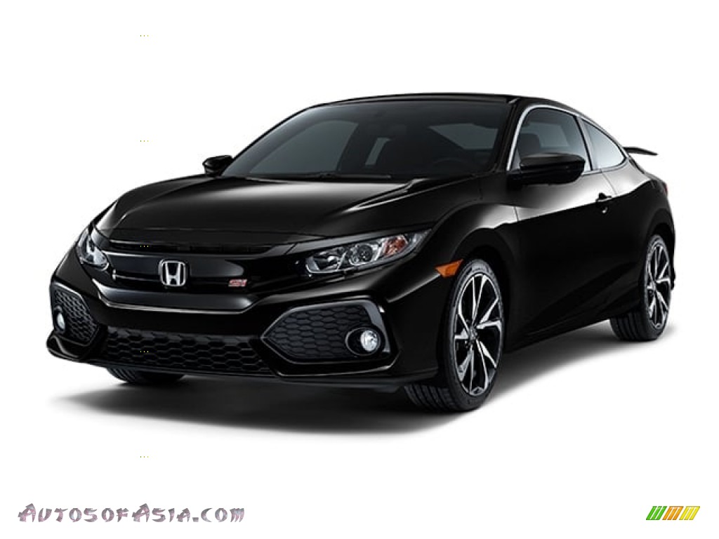2018 Civic Si Coupe - Crystal Black Pearl / Black photo #26