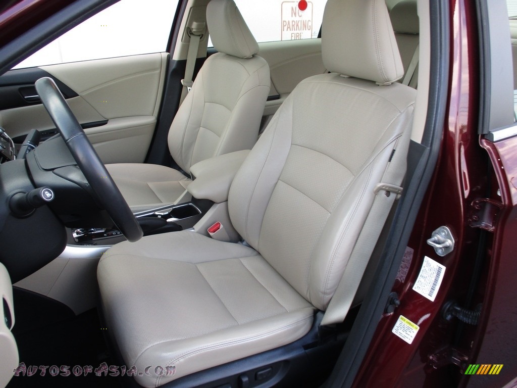 2014 Accord EX-L Sedan - Basque Red Pearl II / Ivory photo #11