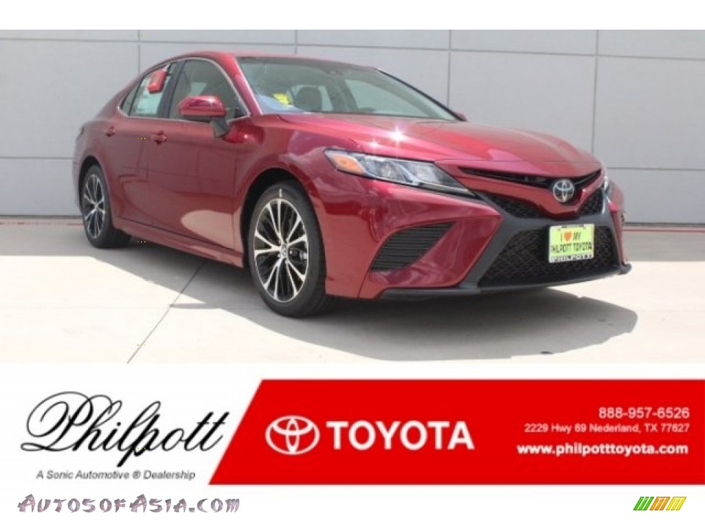 2018 Camry SE - Ruby Flare Pearl / Black photo #1
