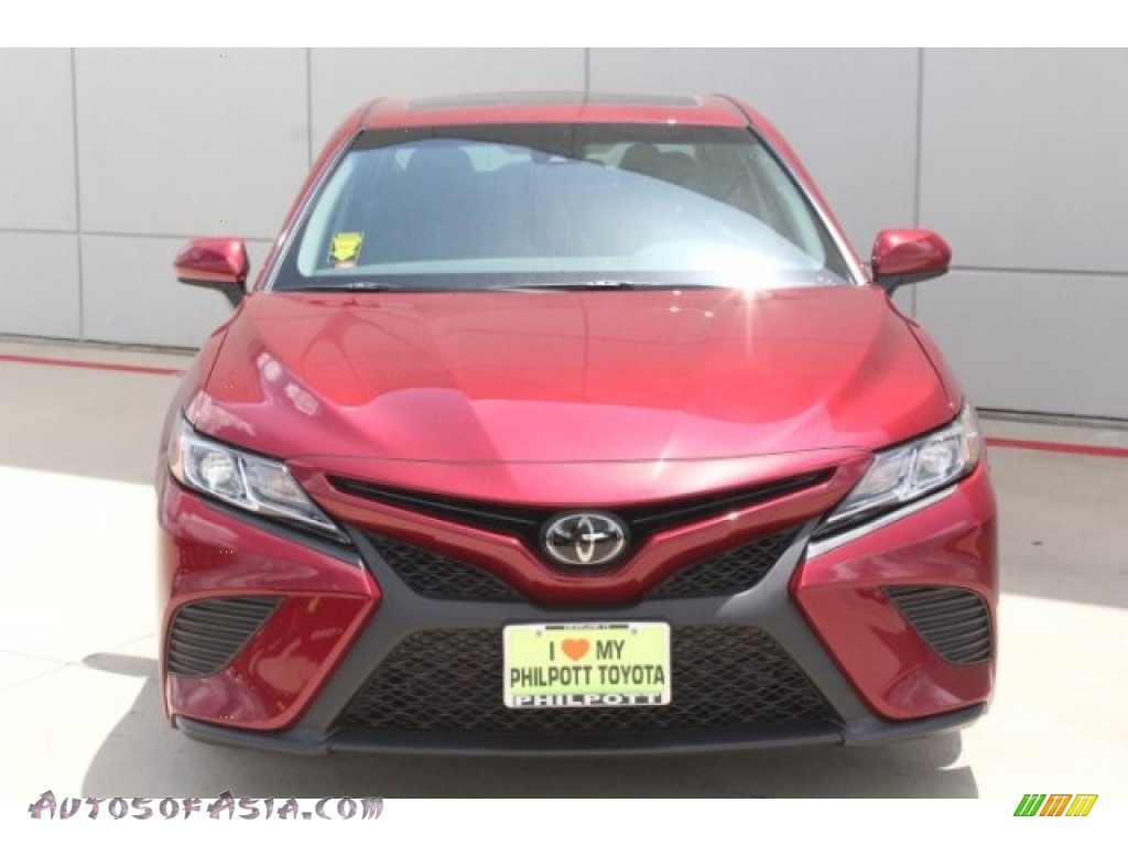 2018 Camry SE - Ruby Flare Pearl / Black photo #2