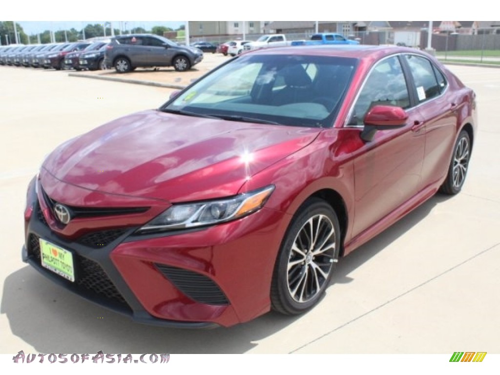 2018 Camry SE - Ruby Flare Pearl / Black photo #3