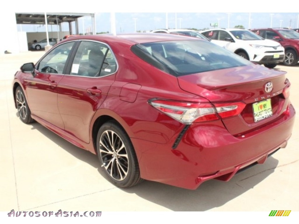 2018 Camry SE - Ruby Flare Pearl / Black photo #6