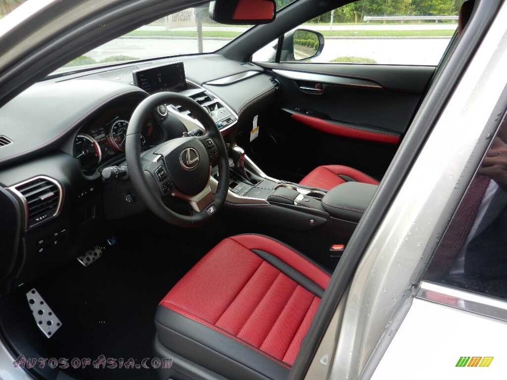 2019 NX 300 F Sport AWD - Sonic Titanium / Red photo #2