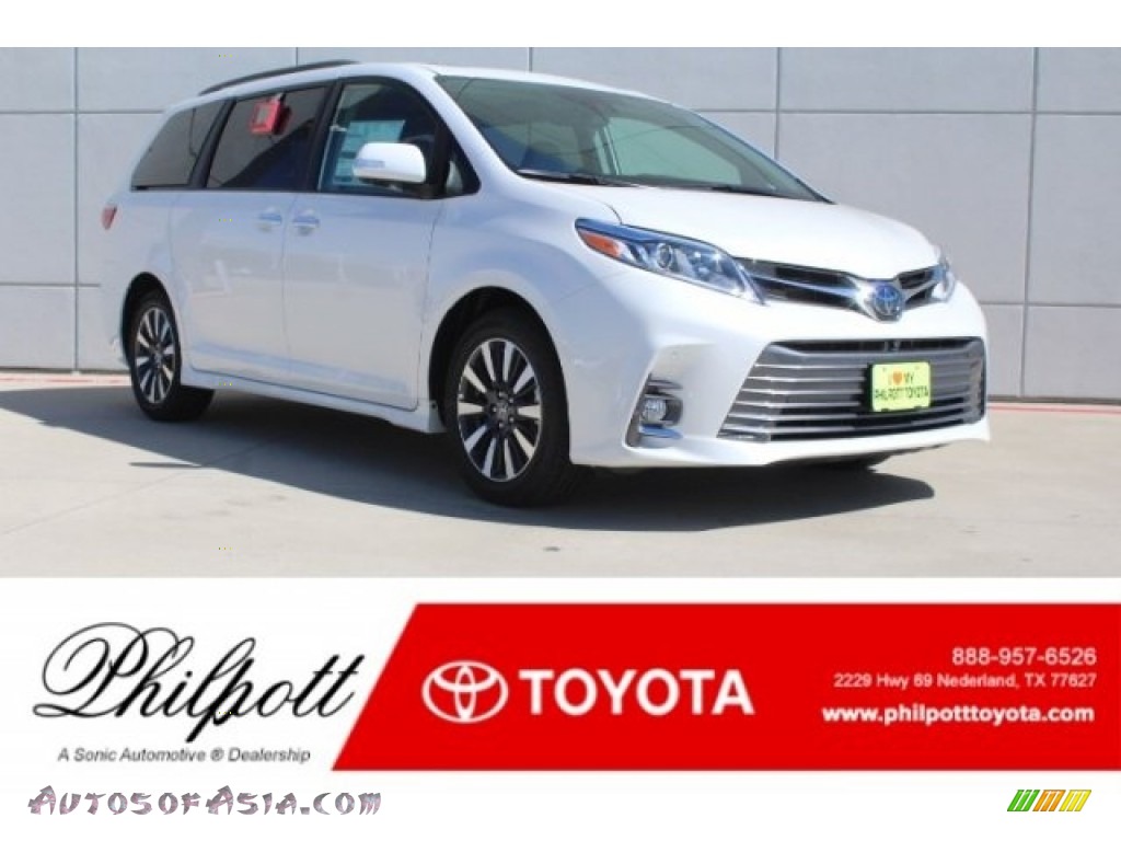 Blizzard Pearl White / Ash Toyota Sienna Limited
