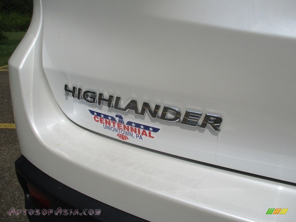 2015 Highlander XLE AWD - Blizzard Pearl White / Ash photo #8
