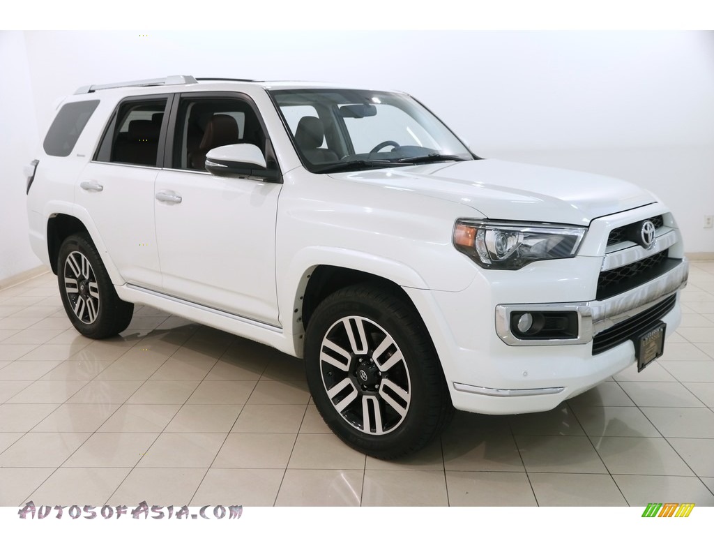 Blizzard White Pearl / Limited Redwood Toyota 4Runner Limited 4x4