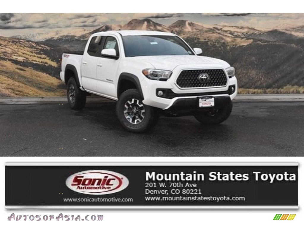 Super White / Cement Gray Toyota Tacoma TRD Off Road Double Cab 4x4