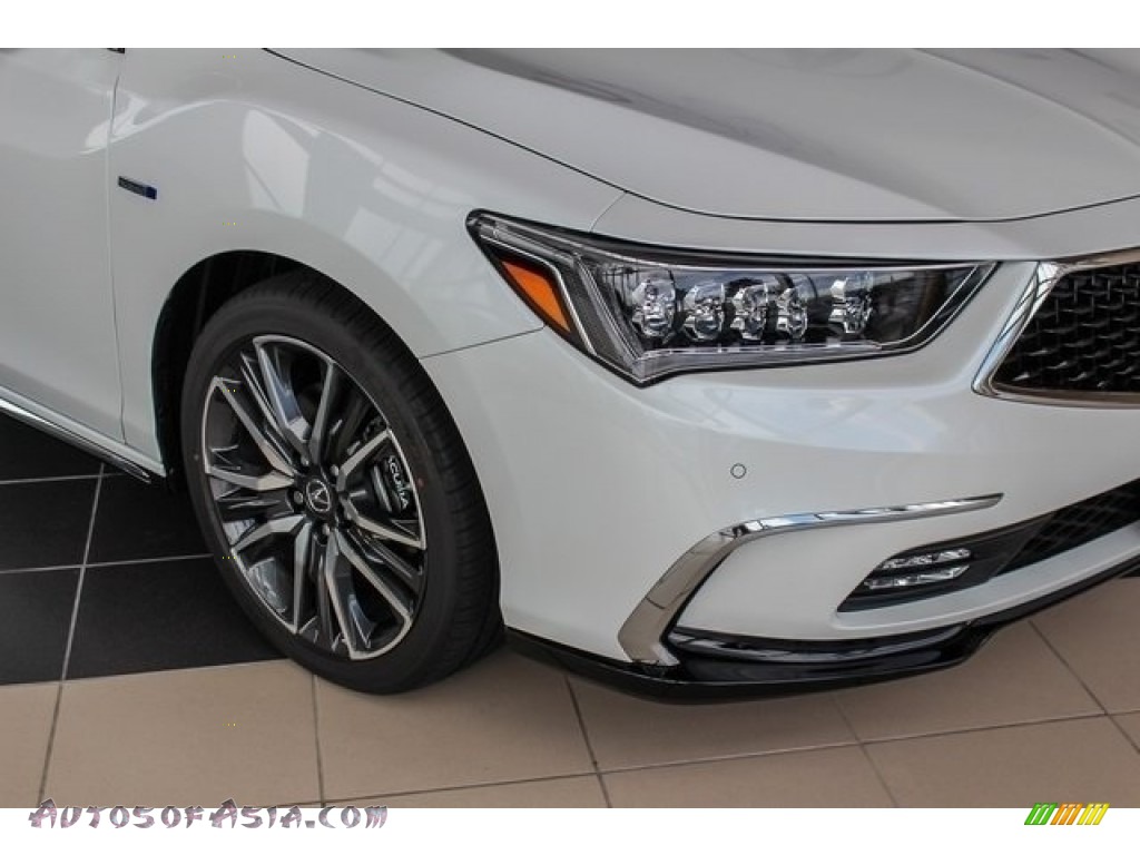 2019 RLX Sport Hybrid SH-AWD - Platinum White Pearl / Ebony photo #10