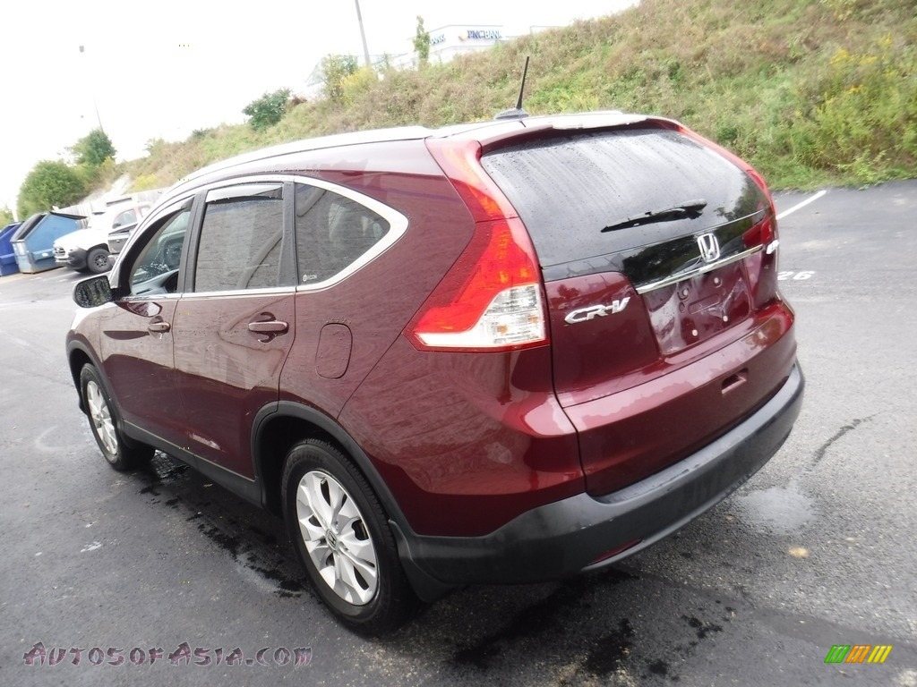 2012 CR-V EX-L 4WD - Basque Red Pearl II / Gray photo #7