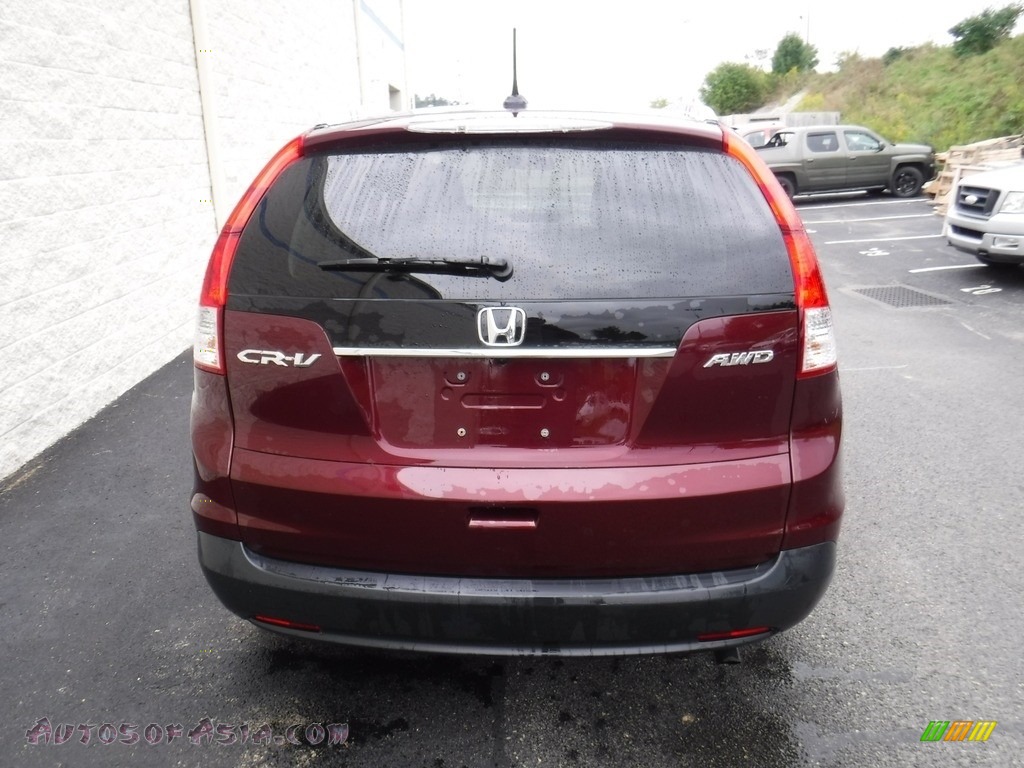 2012 CR-V EX-L 4WD - Basque Red Pearl II / Gray photo #8
