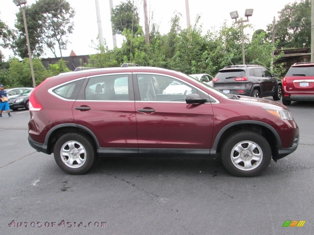 2012 CR-V LX 4WD - Basque Red Pearl II / Gray photo #5