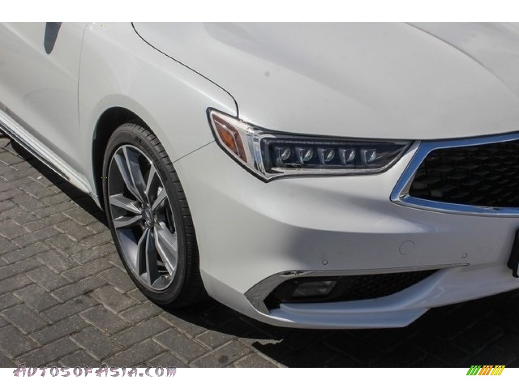 2019 TLX V6 Advance Sedan - Platinum White Pearl / Espresso photo #10