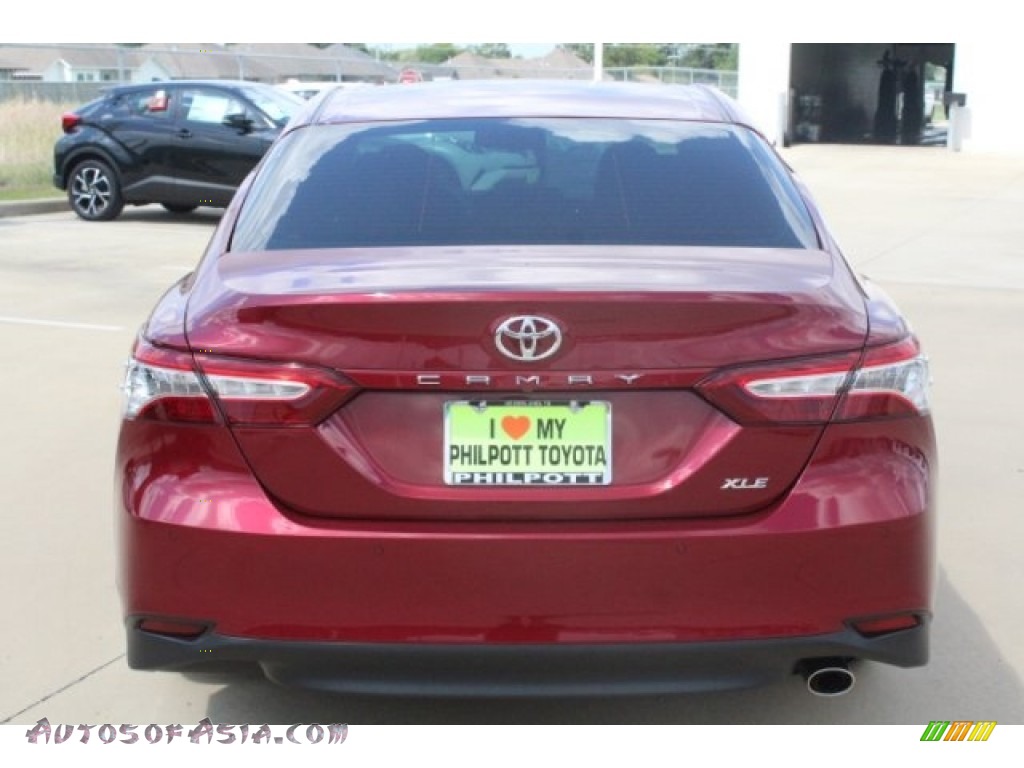 2018 Camry XLE - Ruby Flare Pearl / Black photo #7