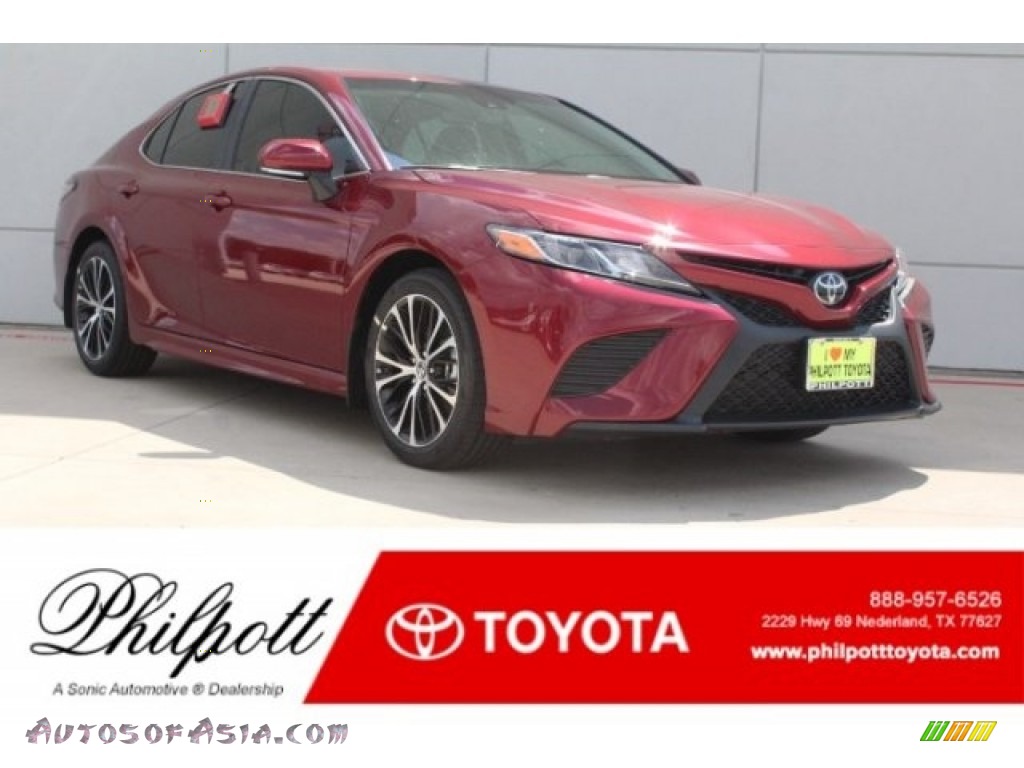 2018 Camry SE - Ruby Flare Pearl / Black photo #1