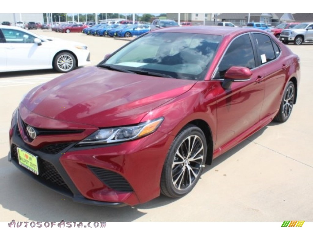 2018 Camry SE - Ruby Flare Pearl / Black photo #3