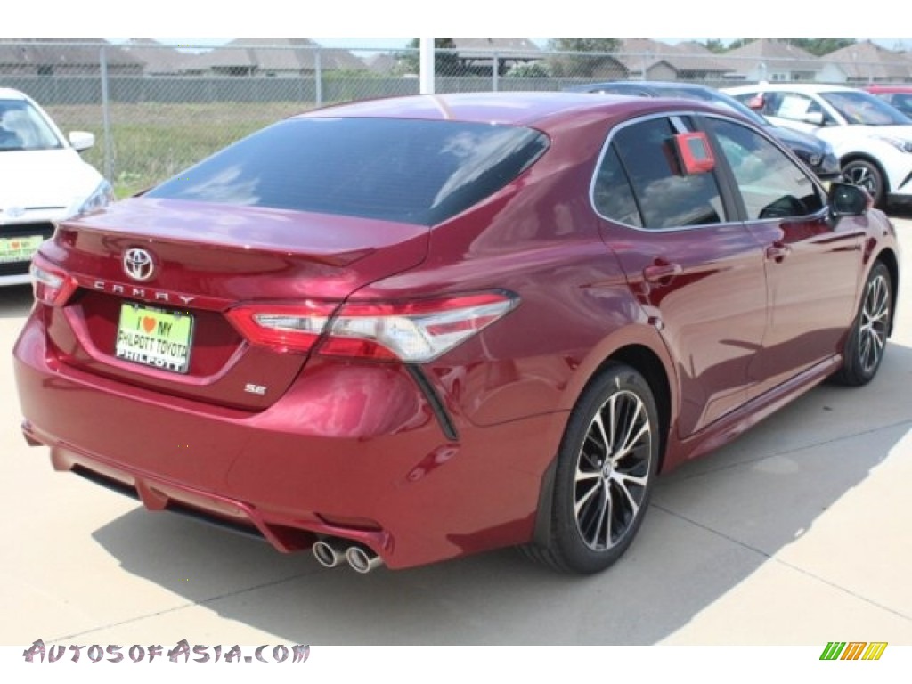 2018 Camry SE - Ruby Flare Pearl / Black photo #8