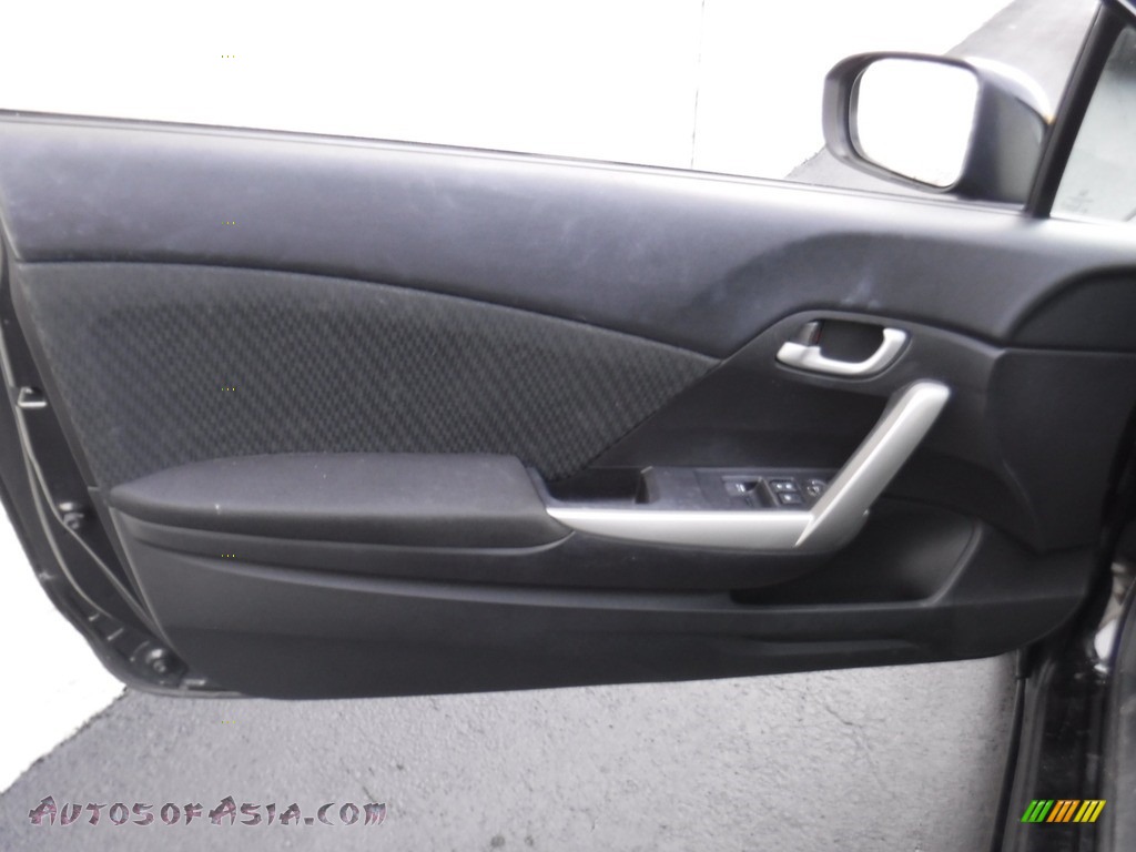2015 Civic LX Coupe - Crystal Black Pearl / Black photo #11