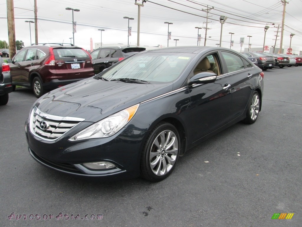 2012 Sonata Limited 2.0T - Pacific Blue Pearl / Camel photo #2