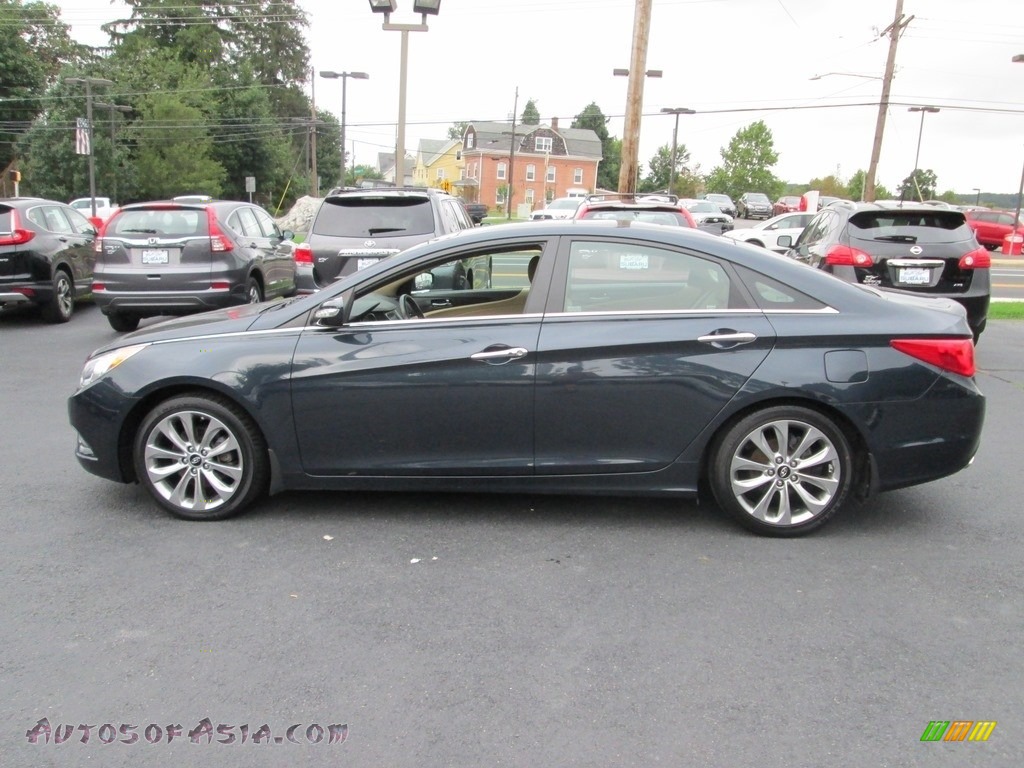 2012 Sonata Limited 2.0T - Pacific Blue Pearl / Camel photo #9