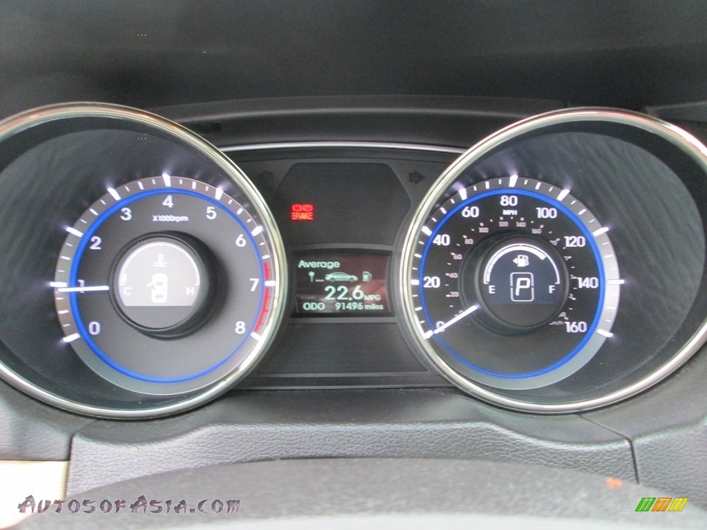 2012 Sonata Limited 2.0T - Pacific Blue Pearl / Camel photo #27