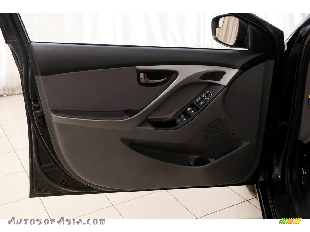 2014 Elantra SE Sedan - Black / Gray photo #4
