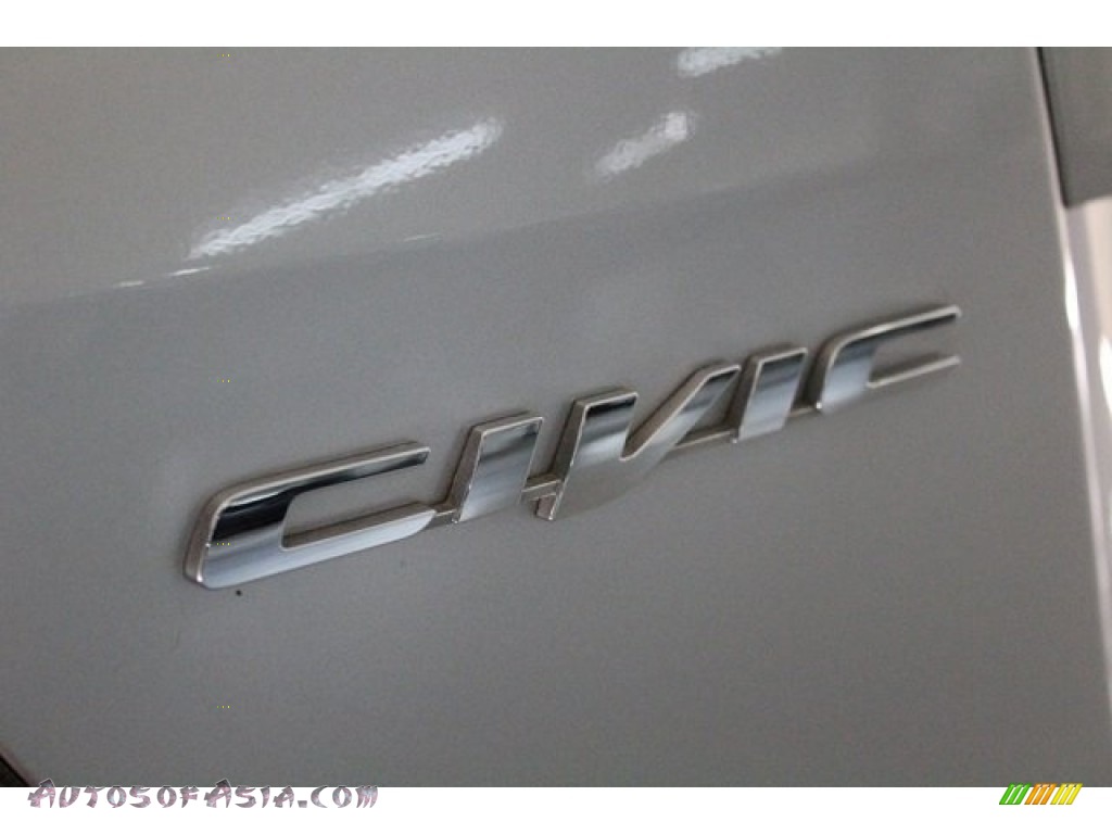 2012 Civic LX Sedan - Alabaster Silver Metallic / Gray photo #36