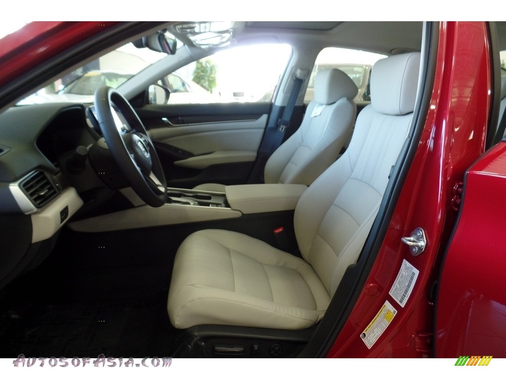2018 Accord EX-L Sedan - Radiant Red Metallic / Ivory photo #12
