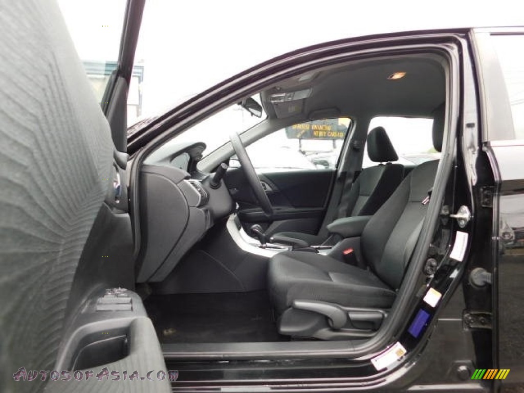 2015 Accord LX Sedan - Crystal Black Pearl / Black photo #16