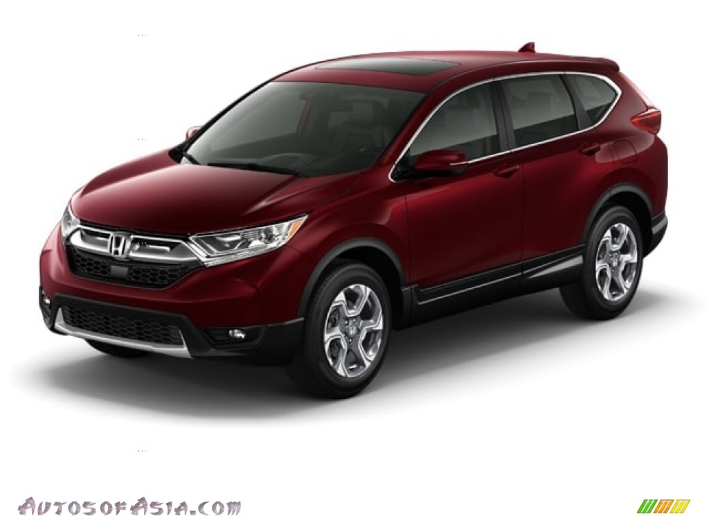 2018 CR-V EX-L - Basque Red Pearl II / Gray photo #29