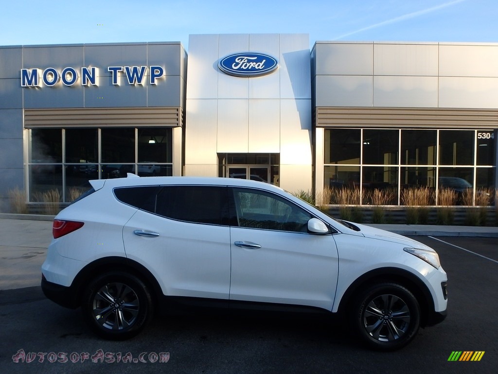 Frost White Pearl / Gray Hyundai Santa Fe Sport 2.4 AWD