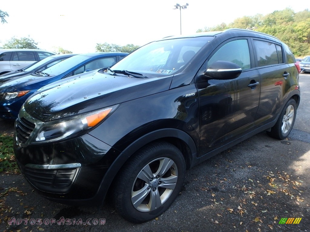 2013 Sportage LX AWD - Signal Red / Alpine Gray photo #1