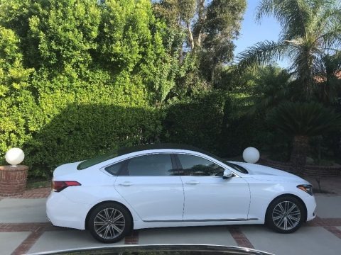 Casablanca White 2018 Hyundai Genesis G80 AWD